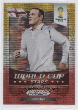 2014 Panini Prizm World Cup - Stars - Yellow & Red Pulsar Prizm #14 - Wayne Rooney