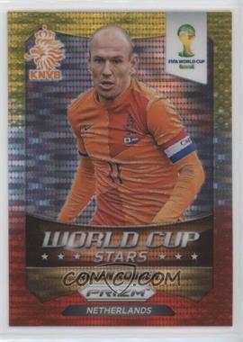 2014 Panini Prizm World Cup - Stars - Yellow & Red Pulsar Prizm #20 - Arjen Robben