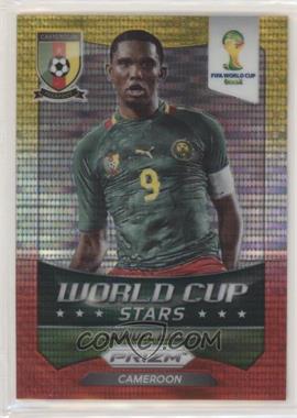 2014 Panini Prizm World Cup - Stars - Yellow & Red Pulsar Prizm #9 - Samuel Eto'o