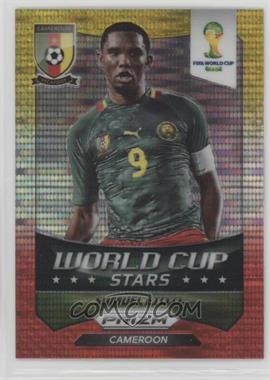 2014 Panini Prizm World Cup - Stars - Yellow & Red Pulsar Prizm #9 - Samuel Eto'o