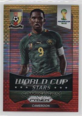 2014 Panini Prizm World Cup - Stars - Yellow & Red Pulsar Prizm #9 - Samuel Eto'o