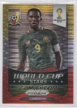 2014 Panini Prizm World Cup - Stars - Yellow & Red Pulsar Prizm #9 - Samuel Eto'o