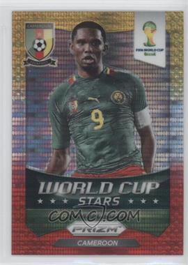 2014 Panini Prizm World Cup - Stars - Yellow & Red Pulsar Prizm #9 - Samuel Eto'o