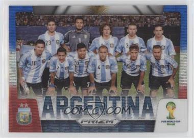 2014 Panini Prizm World Cup - Team Photos - Blue & Red Wave Prizm #2 - Argentina [EX to NM]