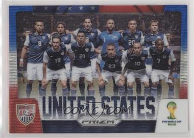 2014 Panini Prizm World Cup - Team Photos - Blue & Red Wave Prizm #32 - United States