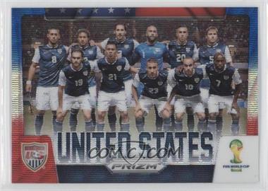 2014 Panini Prizm World Cup - Team Photos - Blue & Red Wave Prizm #32 - United States