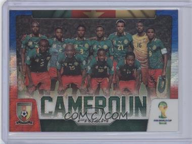 2014 Panini Prizm World Cup - Team Photos - Blue & Red Wave Prizm #7 - Cameroon