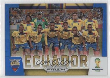 2014 Panini Prizm World Cup - Team Photos - Blue Prizm #12 - Ecuador /199