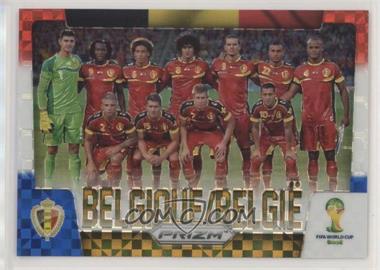 2014 Panini Prizm World Cup - Team Photos - Red White & Blue Power Plaid Prizm #4 - Belgique/Belgie