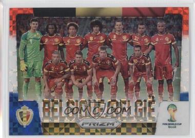 2014 Panini Prizm World Cup - Team Photos - Red White & Blue Power Plaid Prizm #4 - Belgique/Belgie