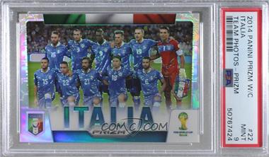 2014 Panini Prizm World Cup - Team Photos - Silver Prizm #22 - Italia [PSA 9 MINT]