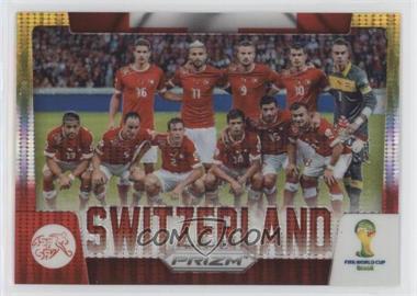 2014 Panini Prizm World Cup - Team Photos - Yellow & Red Pulsar Prizm #30 - Switzerland