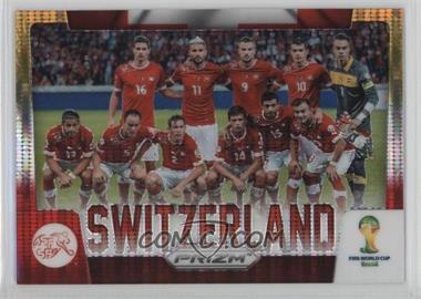 2014 Panini Prizm World Cup - Team Photos - Yellow & Red Pulsar Prizm #30 - Switzerland