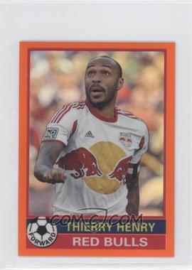 2014 Topps Chrome MLS - 76-77 Design - Orange Refractor #7677-TH - Thierry Henry /75