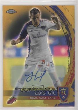 2014 Topps Chrome MLS - [Base] - Gold Refractor Autographs #71 - Luis Gil /50