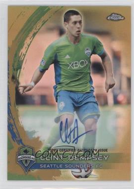 2014 Topps Chrome MLS - [Base] - Gold Refractor Autographs #79 - Clint Dempsey /50