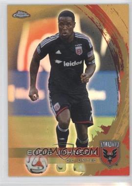 2014 Topps Chrome MLS - [Base] - Gold Refractor #60 - Eddie Johnson /50