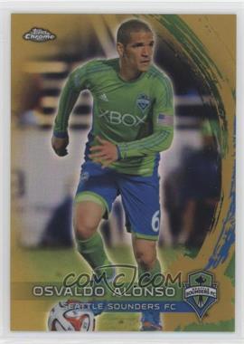 2014 Topps Chrome MLS - [Base] - Gold Refractor #76 - Osvaldo Alonso /50 [EX to NM]