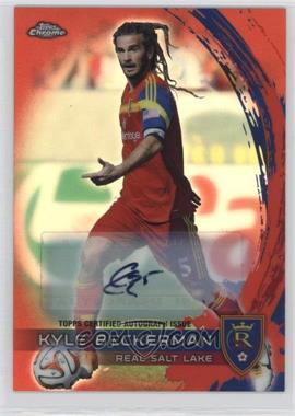 2014 Topps Chrome MLS - [Base] - Red Refractor Autographs #22 - Kyle Beckerman /25