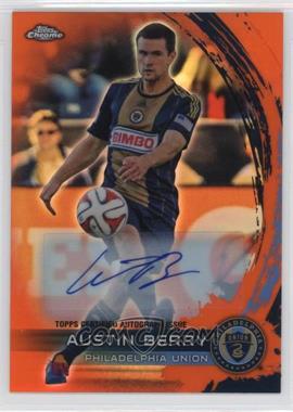 2014 Topps Chrome MLS - [Base] - Retail Orange Refractor Autographs #41 - Austin Berry /75