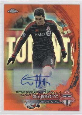 2014 Topps Chrome MLS - [Base] - Retail Orange Refractor Autographs #85 - Gilberto /75