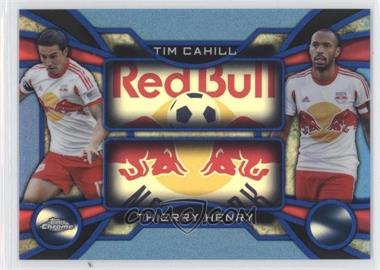 2014 Topps Chrome MLS - One-Two - Blue Refractor #OT-CH - Tim Cahill, Thierry Henry /99