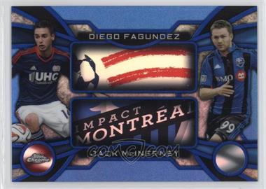 2014 Topps Chrome MLS - One-Two - Blue Refractor #OT-FM - Diego Fagundez, Jack McInerney /99