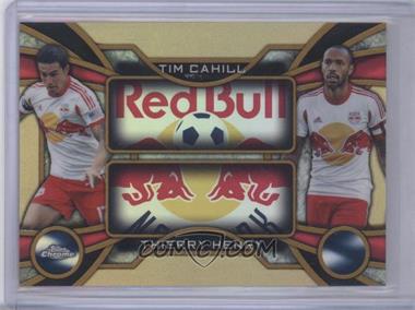 2014 Topps Chrome MLS - One-Two - Gold Refractor #OT-CH - Tim Cahill, Thierry Henry /50