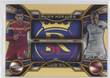 2014 Topps Chrome MLS - One-Two - Gold Refractor #OT-MG - Javier Morales, Luis Gil /50