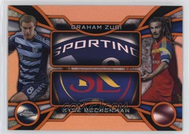 2014 Topps Chrome MLS - One-Two - Retail Orange Refractor #OT-ZB - Graham Zusi, Kyle Beckerman /75