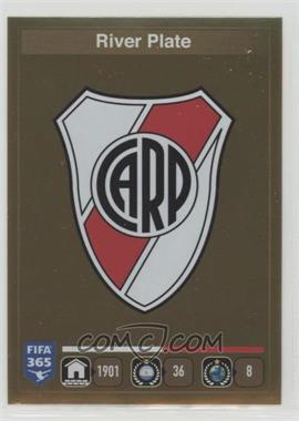 2015-16 Panini Fifa 365 Album Stickers - The Golden World of Football - Black Back #101 - Emblem - River Plate