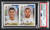 Cristiano Ronaldo, Karim Benzema [PSA 5 EX]