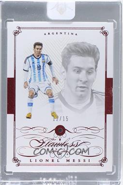 2015-16 Panini Flawless - [Base] - Ruby #40 - Lionel Messi /15 [Uncirculated]