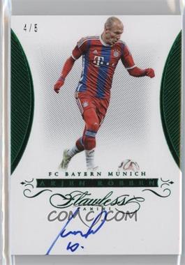 2015-16 Panini Flawless - Signatures - Emerald #FS-AR - Arjen Robben /5