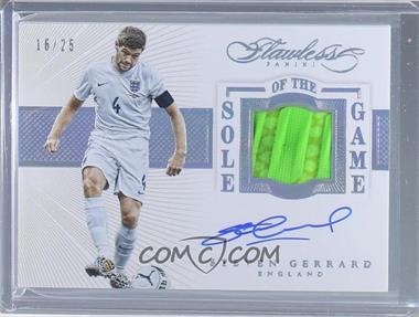 2015-16 Panini Flawless - Sole of the Game Relic Signatures #SS-SG - Steven Gerrard /25