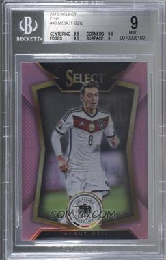 2015-16 Panini Select - [Base] - Pink Prizm #40.1 - Mesut Ozil /20 [BGS 9 MINT]