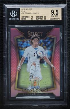 2015-16 Panini Select - [Base] - Pink Prizm #50.1 - Edinson Cavani /20 [BGS 9.5 GEM MINT]