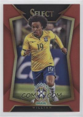 2015-16 Panini Select - [Base] - Red Prizm #24.2 - Willian (Ball Back Photo Variation) /199