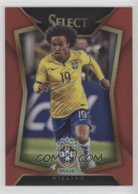 2015-16 Panini Select - [Base] - Red Prizm #24.2 - Willian (Ball Back Photo Variation) /199