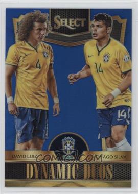 2015-16 Panini Select - Dynamic Duos - Blue Prizm #3 - David Luiz, Thiago Silva /299