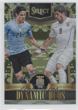 2015-16 Panini Select - Dynamic Duos - Camo Prizm #10 - Edinson Cavani, Luis Suarez /249