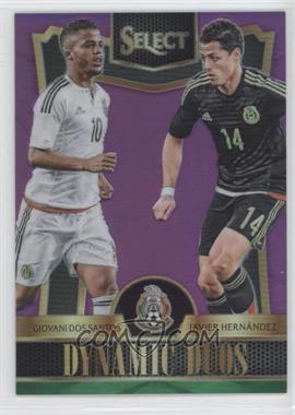 2015-16 Panini Select - Dynamic Duos - Purple Prizm #11 - Giovani Dos Santos, Javier Hernandez /99