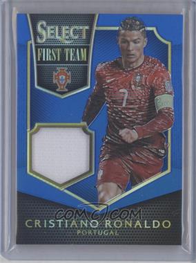 2015-16 Panini Select - First Team Swatches - Blue Prizm #FT-CR7 - Cristiano Ronaldo /99