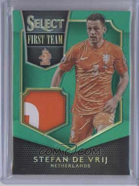 2015-16 Panini Select - First Team Swatches - Green Prizm Prime #FT-SDV - Stefan de Vrij /5