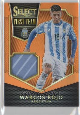 2015-16 Panini Select - First Team Swatches - Orange Prizm #FT-MRO - Marcos Rojo /149