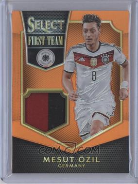 2015-16 Panini Select - First Team Swatches - Orange Prizm #FT-OZL - Mesut Ozil /149