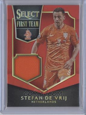2015-16 Panini Select - First Team Swatches - Red Prizm #FT-SDV - Stefan de Vrij /49