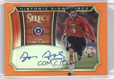 2015-16 Panini Select - Historic Signatures - Orange Prizm #HS-IZ - Ivan Zamorano /149