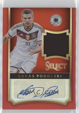 2015-16 Panini Select - Jersey Autographs - Red Prizm #JA-LP - Lukas Podolski /15