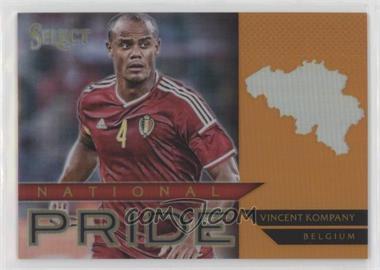 2015-16 Panini Select - National Pride - Orange Prizm #4 - Vincent Kompany /149